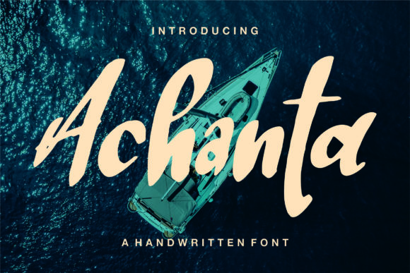 Achanta: A Handwritten Font for Editorial Elegance