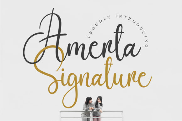 Amerta Signature: A Delicate Script Font for Elegant Branding