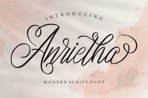Anrietha: A Refined Script Font