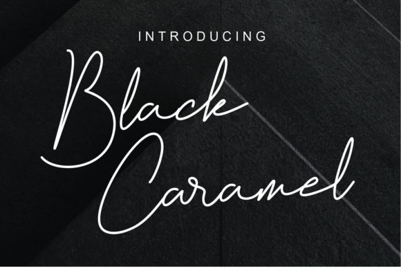 Black Caramel: A Refined Script Font for Editorial Design