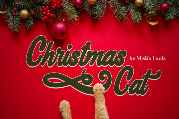 Christmas Cat: A Festive Font for Marketers