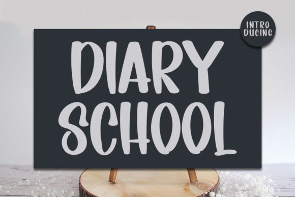 Diary School Font for Creative Projects