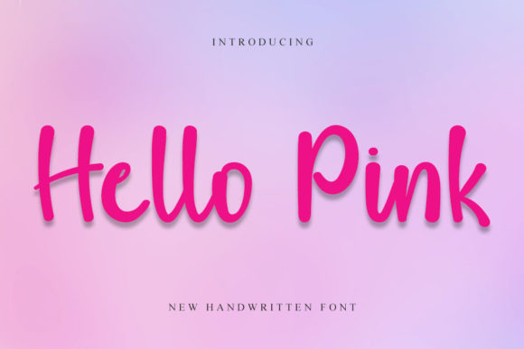 Hello Pink Font: A Delicate Handwritten Typeface for Thoughtful Branding
