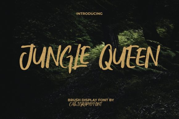 Jungle Queen: A Vintage Script Font for Editorial Charm