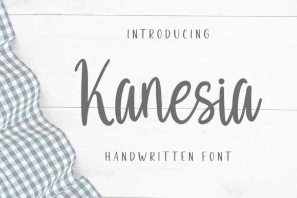 Kanesia: A Script Font for Elegant Design