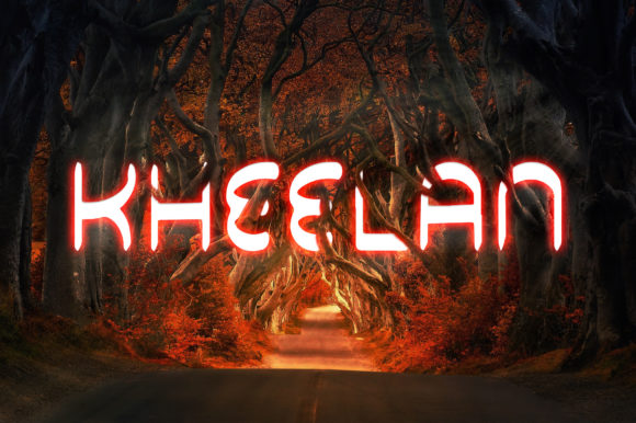Kheelan: A Bold, Robotic Display Font for Standout Branding