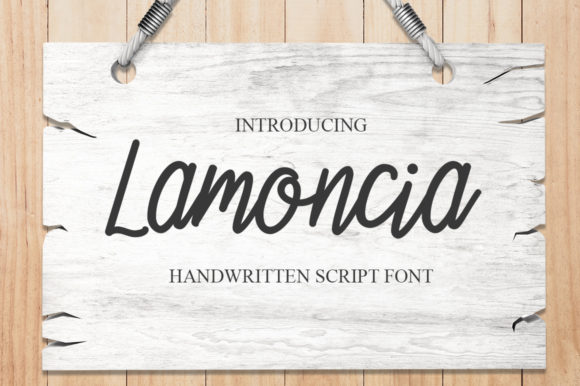 Lamoncia: Elegant Script Font for Crafters