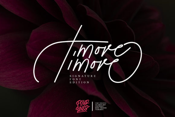More Timore: A Luxurious Script Font