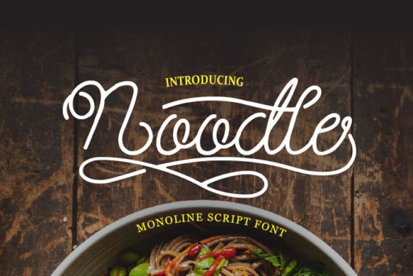 Noodle: A Vintage Script Font