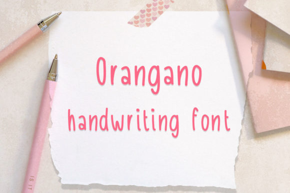 Orangano: A Handwritten Font for Business Branding