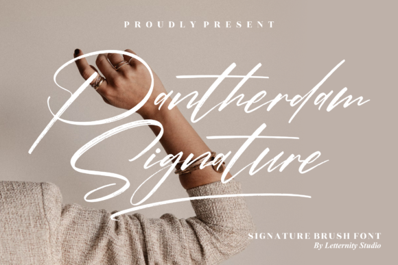 Pantherdam Signature Font: Elegant Script for Digital Marketing