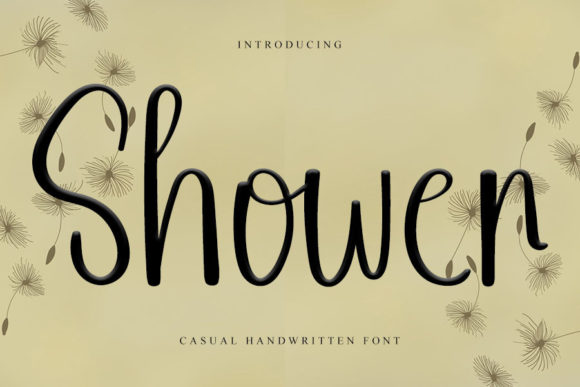 Shower: A Script Font for Real-World Design