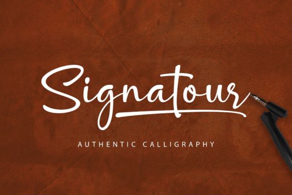 Signatour: A Refined Script Font for Digital Branding