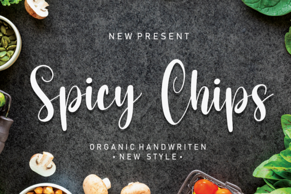 Spicy Chips: A Luxe Script Typeface for Editorial Design