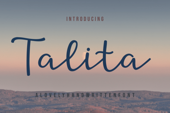 Talita: A Timeless Handwritten Font